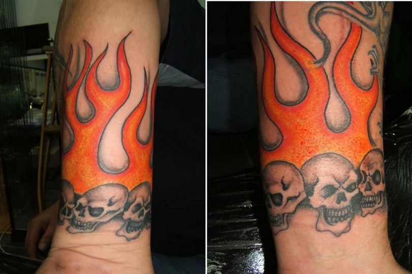 Tatuagem de fogo (84 fotos) - miniaturas, significados para raparigas e  homens, locais de aplicação no dedo, mão, pulso, braço, perna